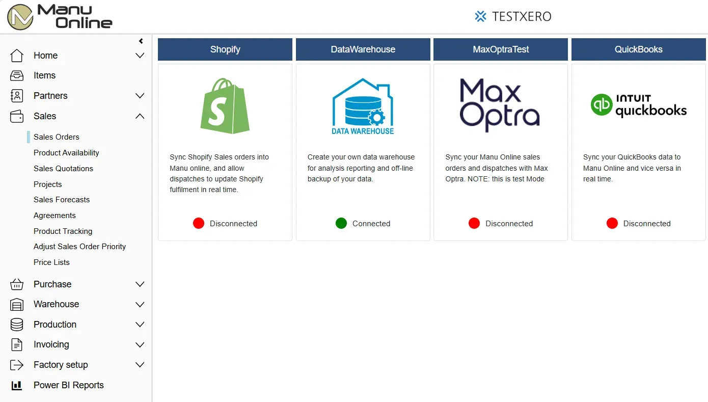 Real-time MRP dashboard preview